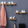 Easy Install Resin Bird Hook for Hanging Keys Hats Wall Mount Decorative Coat Hanger Kitchen Towel Storage Rack