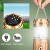 Solar Camping Light Lamp Portable Lantern USB Rechargeable LED Flashlight Waterproof Torch Power Bank For Outdoor Fishing Hiking