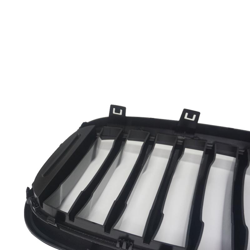 2PCS One Slat Grill Front Kidney Grilles For BMW 3 4 X3 X4 G01 G02 G08 2018- Glossy Matte Black Racing Grills Car Styling