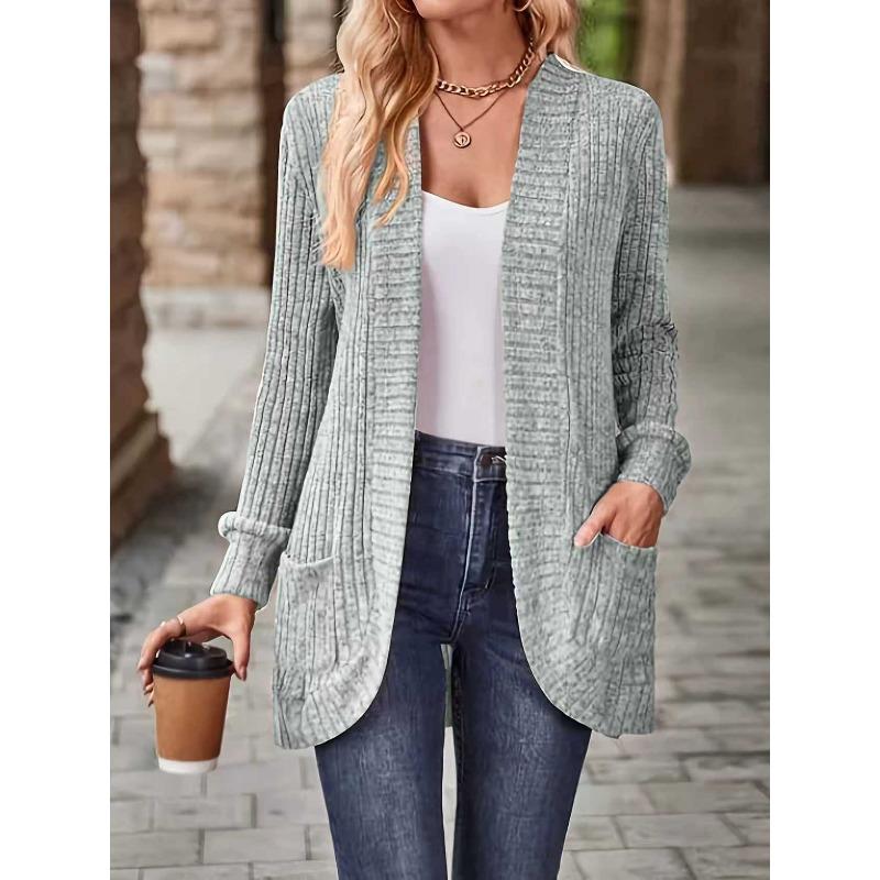 JPNTKY Women's Vintage Casual Solid Color Print Autumn Winter Long Sleeve Jackets & Coats Unique design