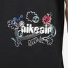 Nike Letter Logo Print Crew Neck Short Sleeve T-Shirt Men Tops Black DZ2836-010