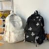 Leisure Backpack Korean Wave Ins Style Cute Butterfly Backpack Lightweight Backpack Fashiable Western Style Travel Backpack