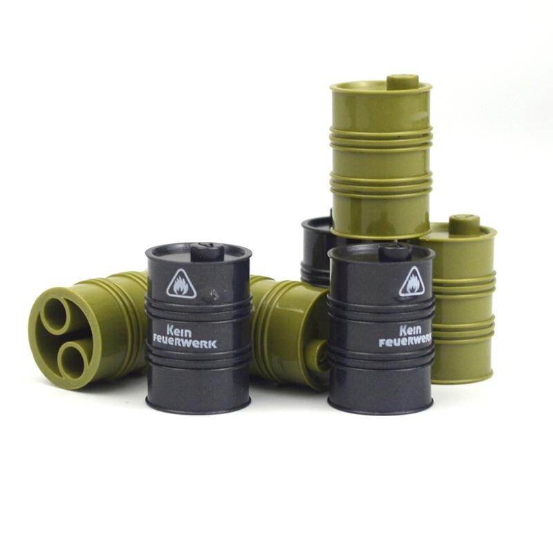 Military Germany Black Chemistry Oil Drum Building Block Diy Army WW2 Figures Guard Model City Special Forces Set Gift Toys