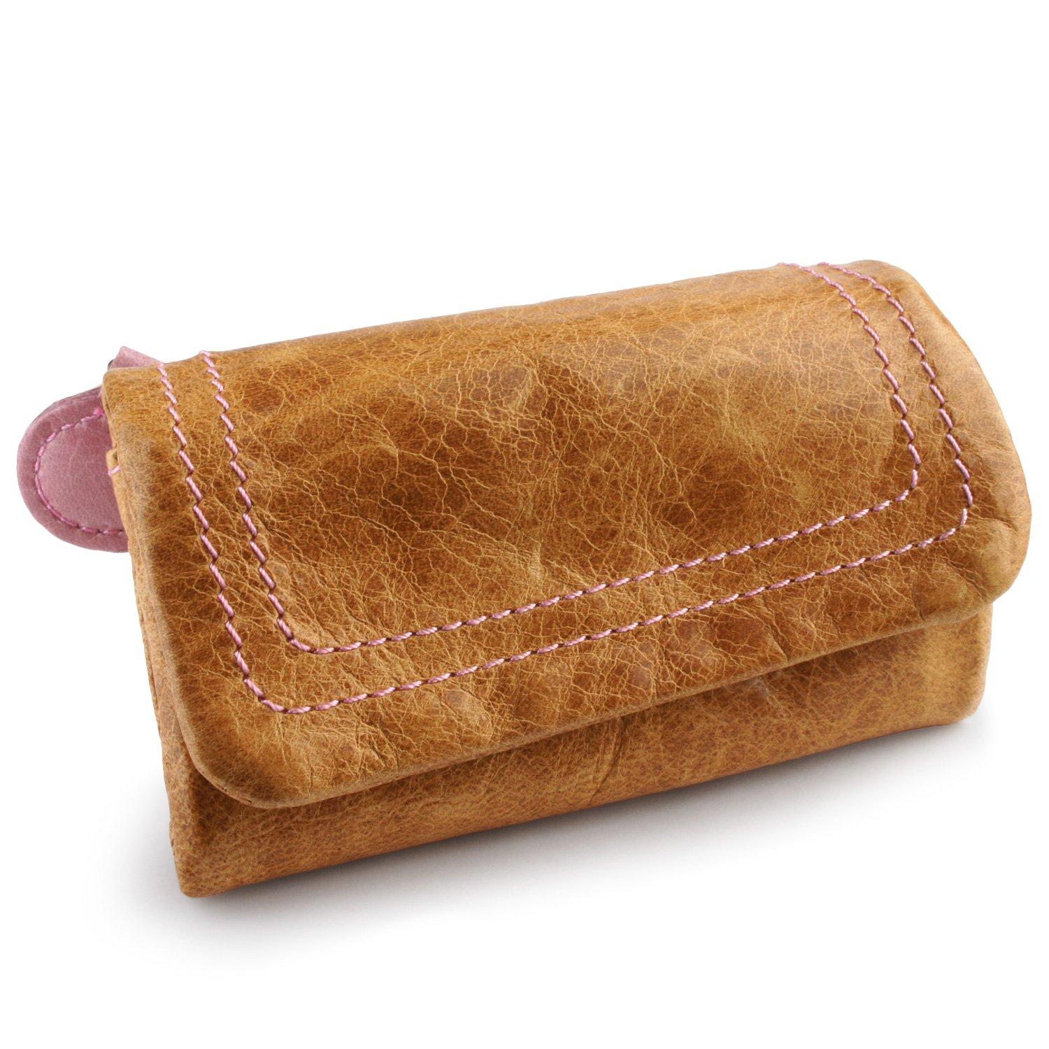 

Pacca Pacca Key Case with Coin Purse Smart Key Stylish Genuine Leather Pocket Coin Case Horse Leather Cute Colorful Cute x [Pacca Pacca] Women s