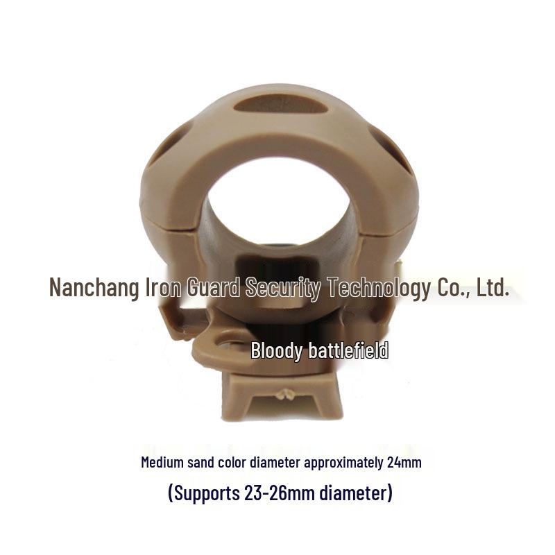 MICHIBHFAST Helmet Flashlight Clip: Quick-Release Cycling Rail Mount for Outdoor Use