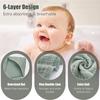 2 Pack 35*35inch Baby Bath Hooded Towels 100% Muslin Cotton Newborn Baby Bath Towel with Hood for Babies Infant Toddler and Kids