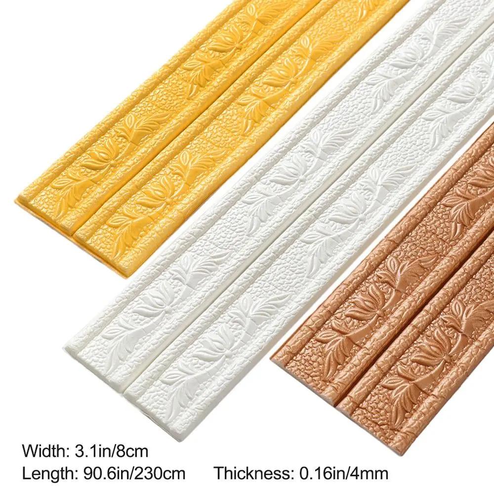DIY Deckenzierleiste Wasserdichte Wandverkleidungsleiste Heimdekoration Wandaufkleber Wandbordüre Sockelleiste