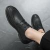 Men Leather Shoes lace up oxfords Designer Sneakers Fashion Tennis Shoes Luxury Brand Men Casual Shoes Comfy Driving Shoes