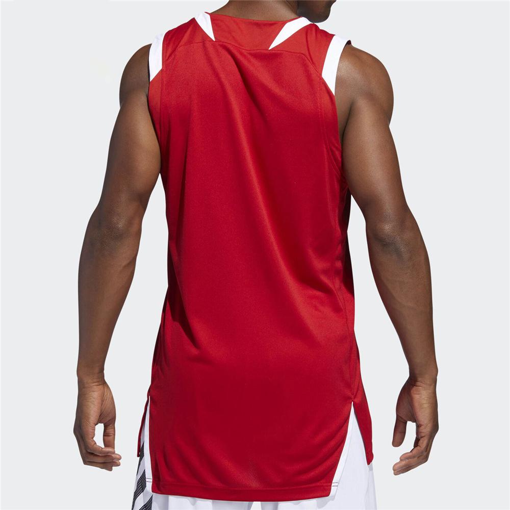 Adidas Mens Running Series Moisture-Wicking Fitness Sports Quick-Dry Basketball Vest Men tops Red BQ7767