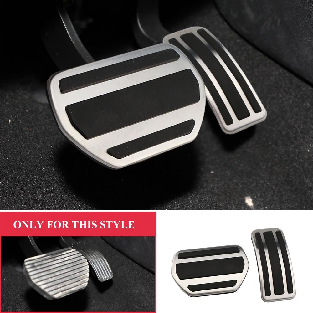 

Stainless Steel Interior Fuel Gas Pedal Brake Pedal Cover for Peugeot 2008 2015 2016 2017 2018 Car Pedals 2 Pcs AT