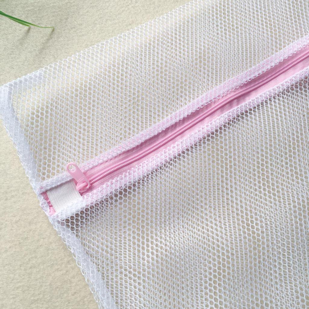 Thickened Fine Mesh Zipper Laundry Bag Set for Lingerie Care