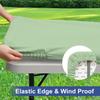 Fitted Tablecloth Rectangle Tablecloths, Elastic Stretch Folding Table Top Cover Reusable for Outdoor Picnic Camping Party Event