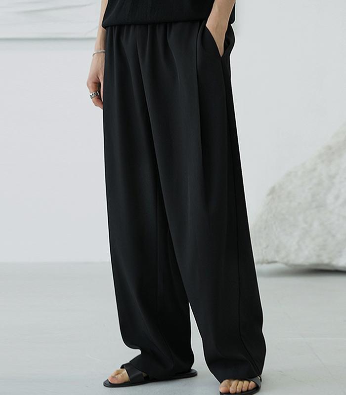 AVANDRESS Wide Balloon Elastic Waist Slacks - 2 Colors