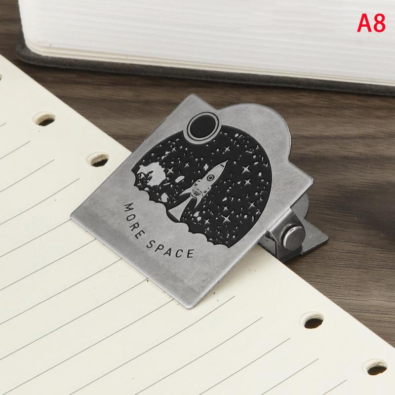 Retro Metall Binderklammern Foldback Notizen Briefablage Büroklammer Bindeklammern Scrapbook-Klammer Schreibwaren Aufbewahrungsklammer