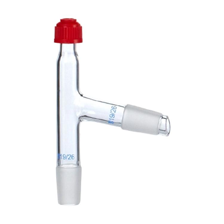 

Laboratory Distillation Adapter High Borosilicate Glass Vacuum Distillation Head With Leakproof Angled Outlet