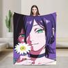 Reze Anime Girl Blankets C-Chainsaws Plush Vintage Warm Throw Blanket for Chair Covering Sofa Autumn/Winter