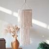 Natural Woven Round Pendant Lamp Shade Light Cover for Dining Room and Kitchen Island Lighting Enhancing Homes Aesthetic