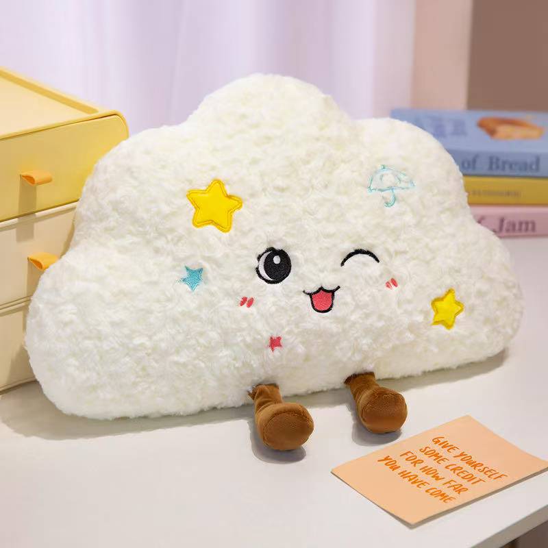 Newest Healing Cloud Throw Pillow Cushion Kawaii Stuffed Plush Toy Doll Cartoon Anime Cute Kids Birthday Holiday Gift Doll
