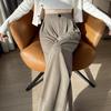 2026 Spring/Summer Women's High-Waisted Wide-Leg Floor-Length Pants