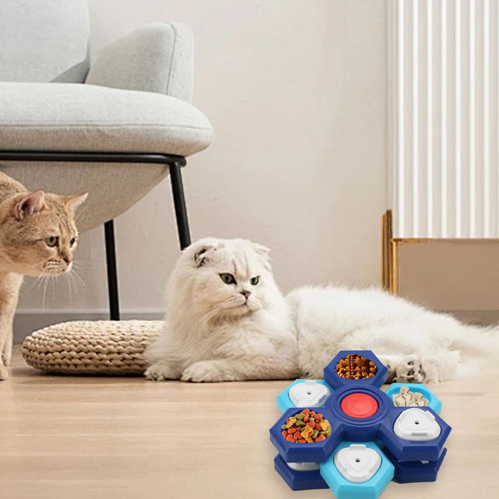 Pet Slow Feeder 3 Level Interactive Prevent Slip Boredom Relief Pet Puzzle Slow Feeding Bowl for Cat Dog