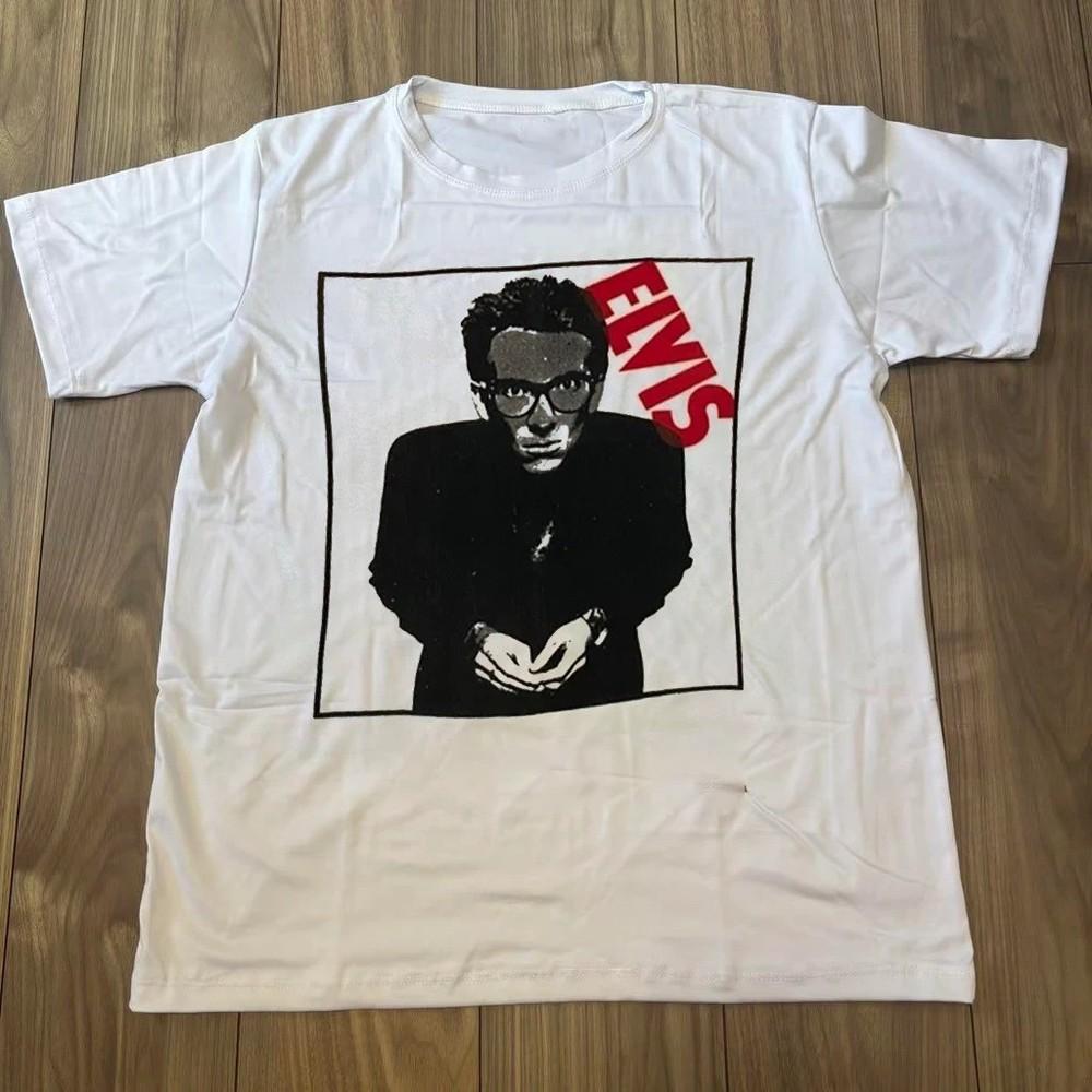 Elvis Costello 1978 Baumwollhemd Unisex Konzert S bis 5XL MZ096
