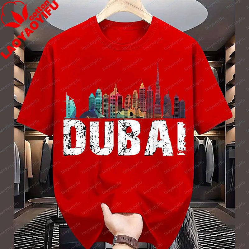 UAE Dubai City TShirt Summer Cotton Short Sleeve ONeck Unisexs T Shirt New Style Hot Selling Short Sleeved Camisa Clothes