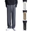 Pantalones de negocios casuales de color sólido holgados y rectos para hombre Pantalones casuales para hombre