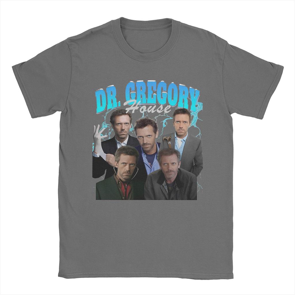 Men's House M.D. Dr Gregory House T Shirt TV Series 100% Cotton Clothes Funny Short Sleeve Round Neck Tees Plus Size T-Shirt