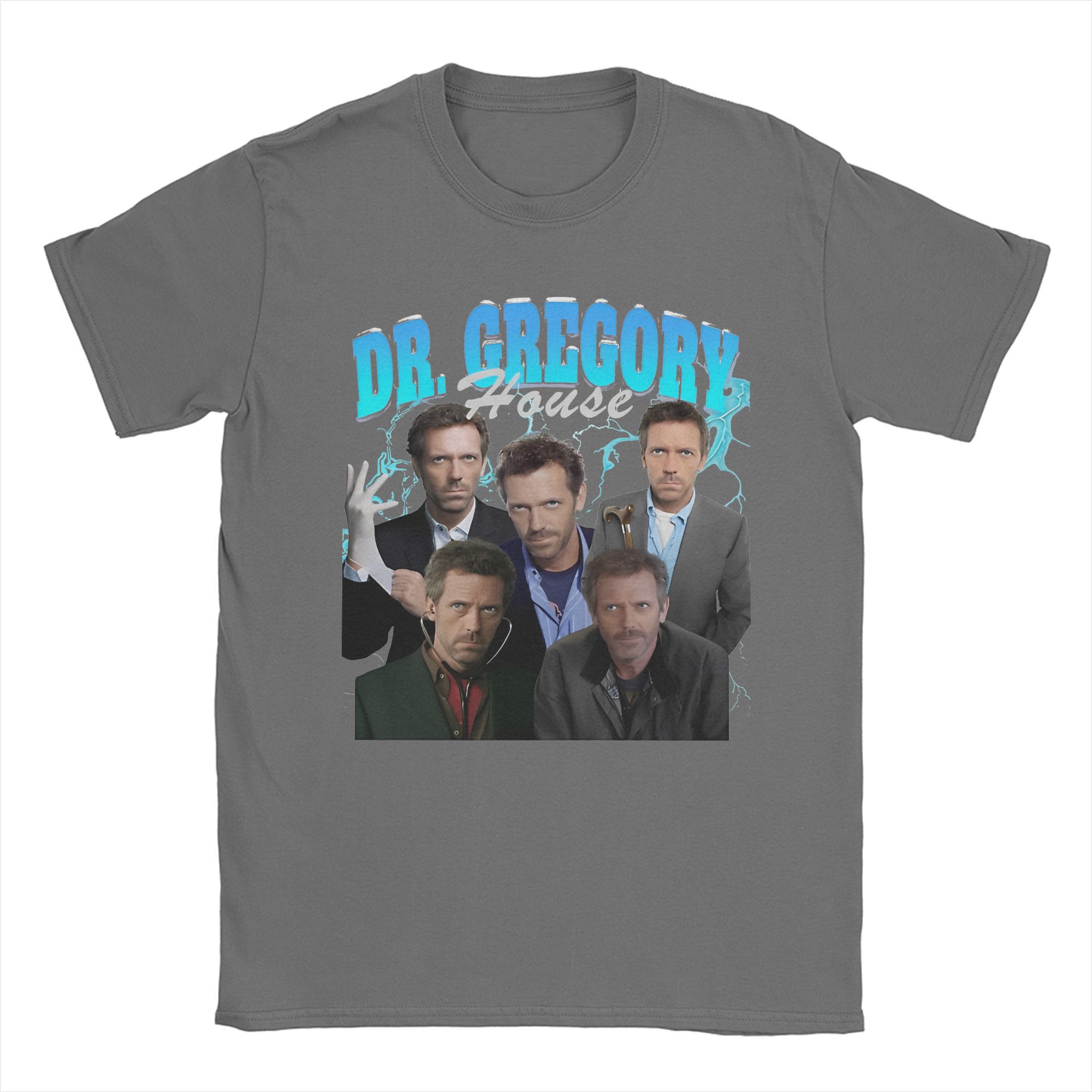

Men s House M.D. Dr Gregory House T Shirt TV Series 100% Cotton Clothes Funny Short Sleeve Round Neck Tees Plus Size T-Shirt S