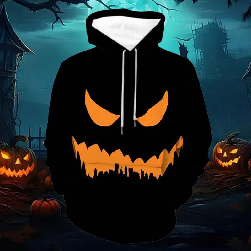 Fashion Halloween Men Hoodies Sweatshirts Women 3d Print Pumpkin Print Hoodies Autumn 2025 New Unisex Harajuku Party Pullover