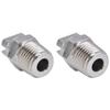 2pcs Fan Nozzle Stainless Steel Wide Coverage Area Compact Practical Uniform Atomization Sprayer
