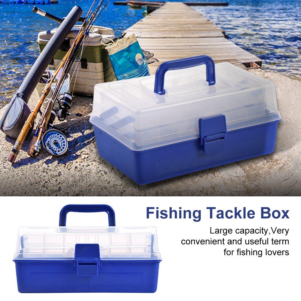 Vidoojp Fishing Tackle Fishing Gear Lure Removable Individual Easy To Fishing Tackle Fishing Bait Fishing Tackle Case Box, Storage, Case, 3-Tier,