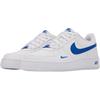 Nike Air Force 1 Wygodne Trwałe Oddychające Odporne na Ścieranie Niskie Buty do Skate'ingu dla Dzieci Trampki Dziecięce Białe Niebieskie IM7662-100