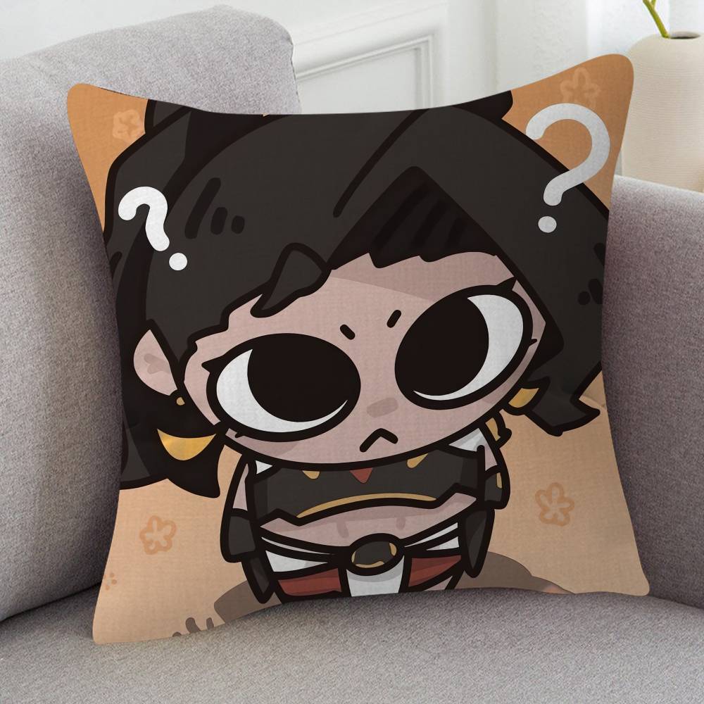 Game Overwatch Cute Cartoon Twodimensional Pillowcase Bedroom Sofa Cushion Cover Nap Pillow Cover