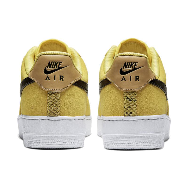 Nike Air Force 1 Low Yellow Snakeskin Sneakers BQ4424-700
