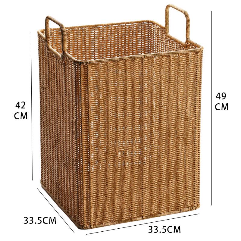 

Роскошная плетеная корзина для белья в американском стиле для отелей и гостевых домов светло-коричневого