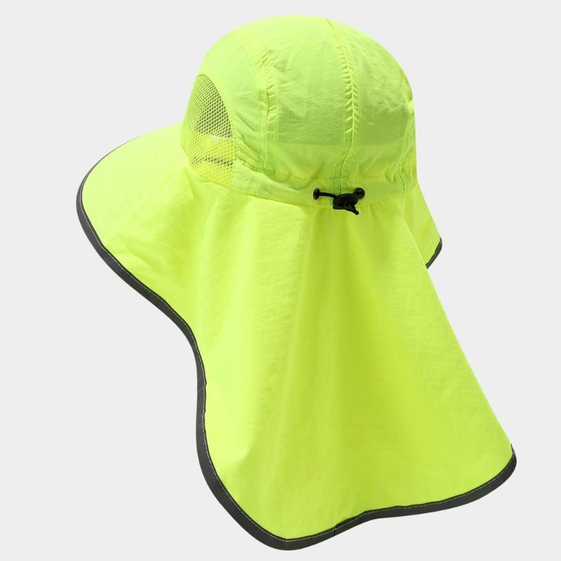 Breathable Mesh Fisherman Hat For Daily Use Low Light Conditions High Visibility Reflective Hat For Outdoor Worker