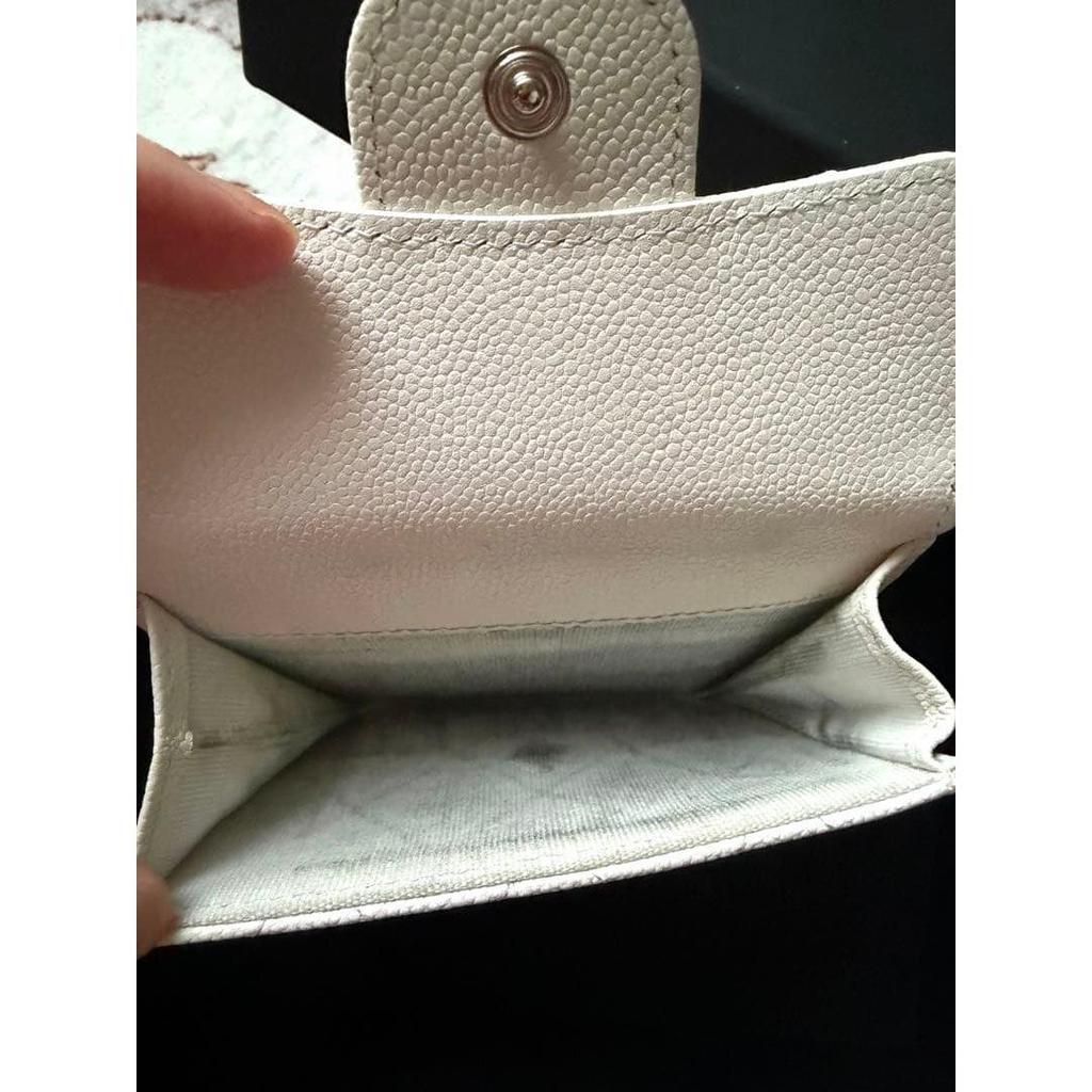 Used CHANEL Caviar Skin Trifold Wallet