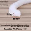 Dinggu Self-Adhesive Weatherstrip: 5m/10m Sliding Door and Window Seal, Dustproof, Anti-Collision, Mosquito Proof.