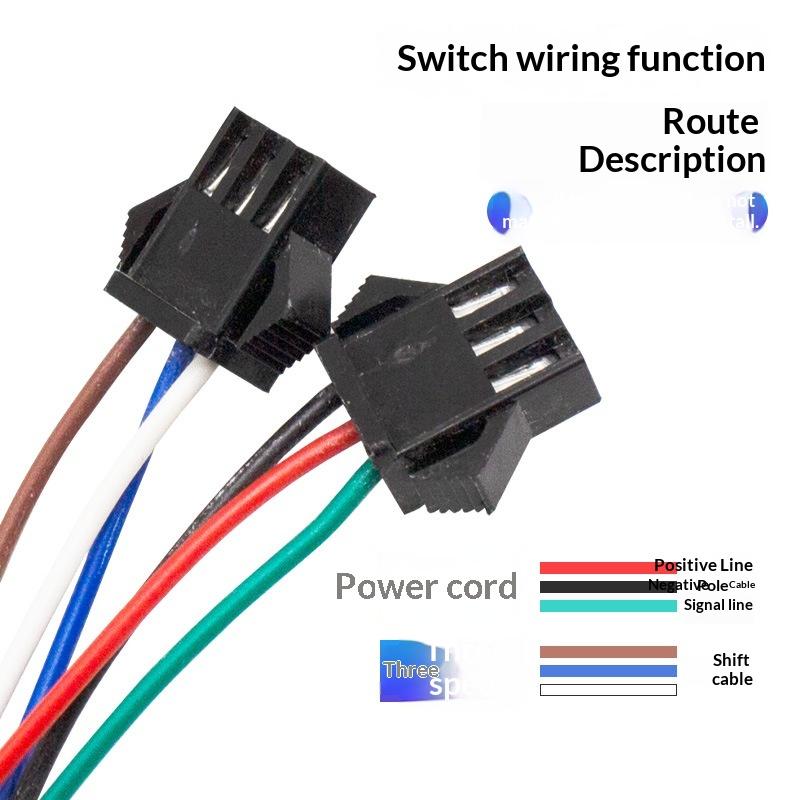 Řídítka pro elektrickou koloběžku/kolo s 3rychlostní rukojetí pro hladké a citlivé ovládání