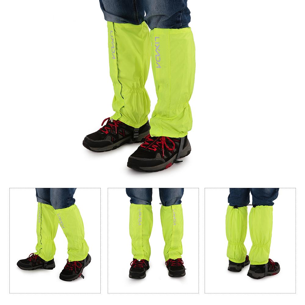Lixada One Pair of Gaiters Outdoor Unisex Zippered Closure Wear and Water Resistant Cloth Gaiters Leggings Cover for