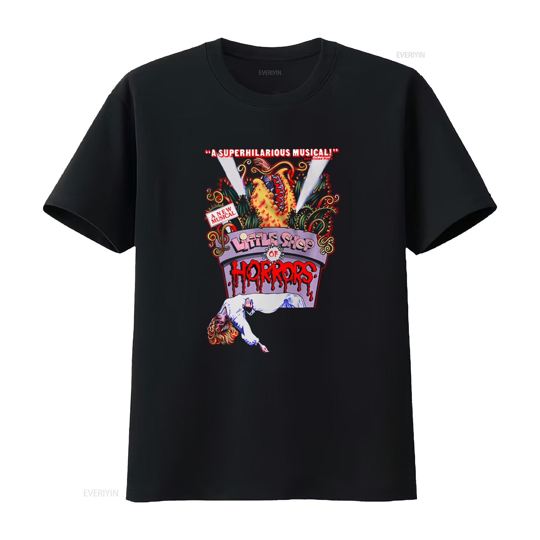 

The Little Shop Of Horrors Vintage T Shirt A Superhilarious Musical Film Print vintage Washed graphic Comfortable Stretched 4XL