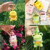 Chick Circle Swimming Plush Toy Cartoon Animal Doll Keychain Backpack Pendant