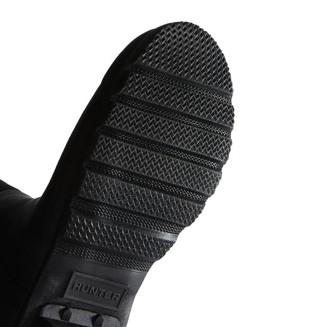 Hunter [Men] Original Travel Tall Rain Boots - Black Mft9000Rpbblk