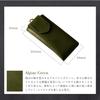 Am de Mas Eyeglass Tochigi Genuine Made in for Eyeglasses and Simple and Stylish Design with Magnetic Green Case, Leather, Leather, Japan, Sunglasses,