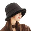 Fisherman Hat For Women Thick Plush Waterproof Winter Casual Sun Hat