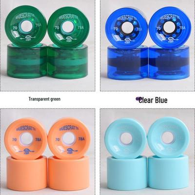 Rodas PU Macias de Alto Rebote 78A Multicoloridas para Cruising de Rua - Longboard, Skateboard, Scooter