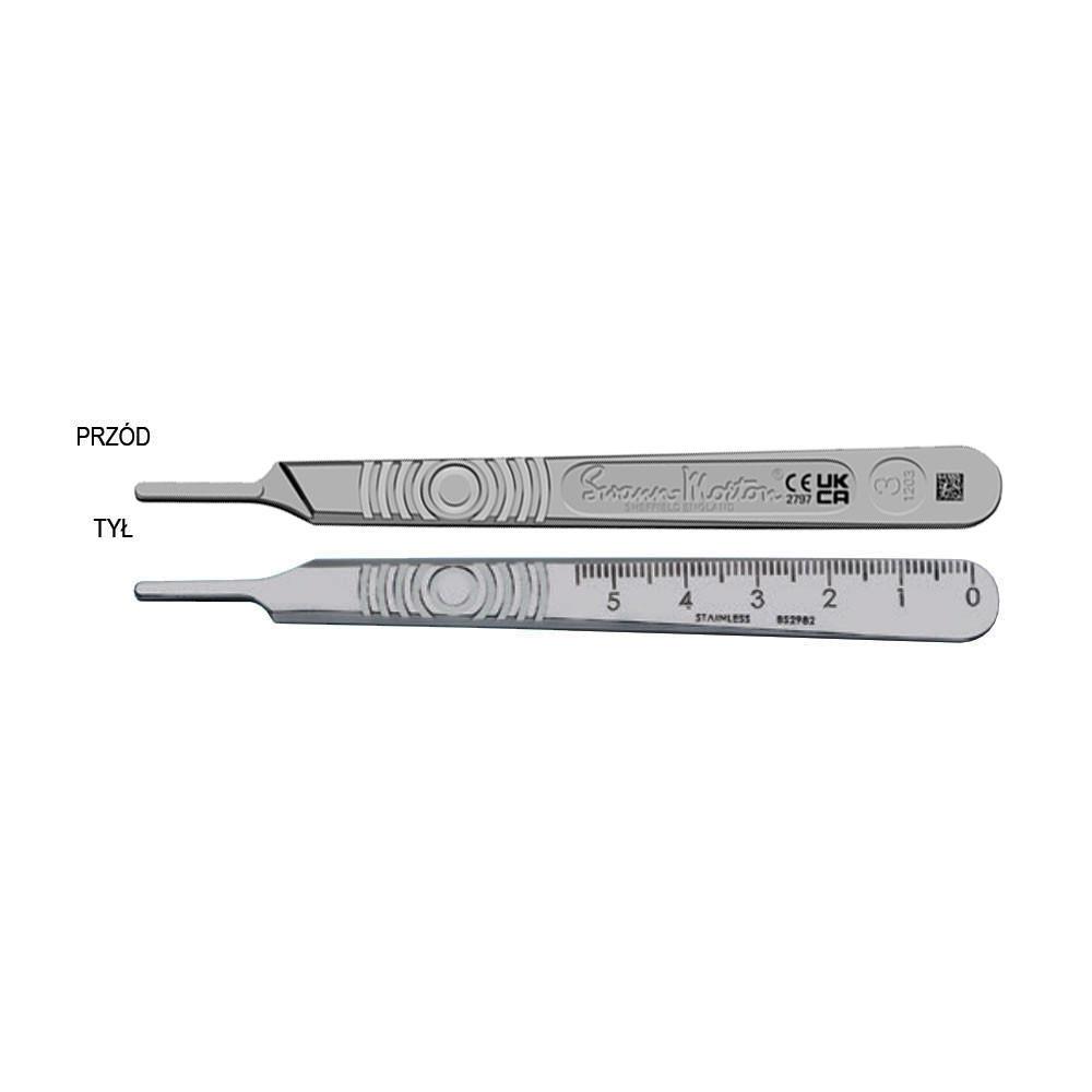 Swann-Morton Surgical Handle 3 Blade Holder 1pc Stainless Steel