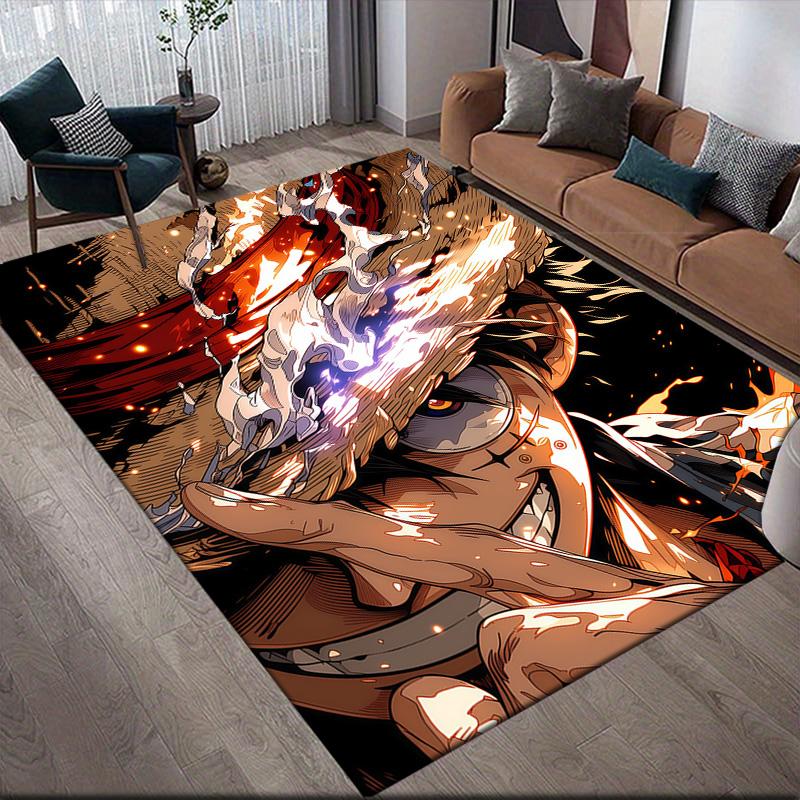 

One Piece Luffy Gear 5 Nika Anti-Slip Floor Mat, Rectangular Carpet for Living Room & Game Area 60x90cm