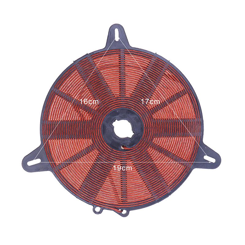 Bobine de cuisinière à induction Composant de cuisson Chauffage 1500-2000W Panneau universel Bobines cuivrées Pièce de cuisine professionnelle sûre